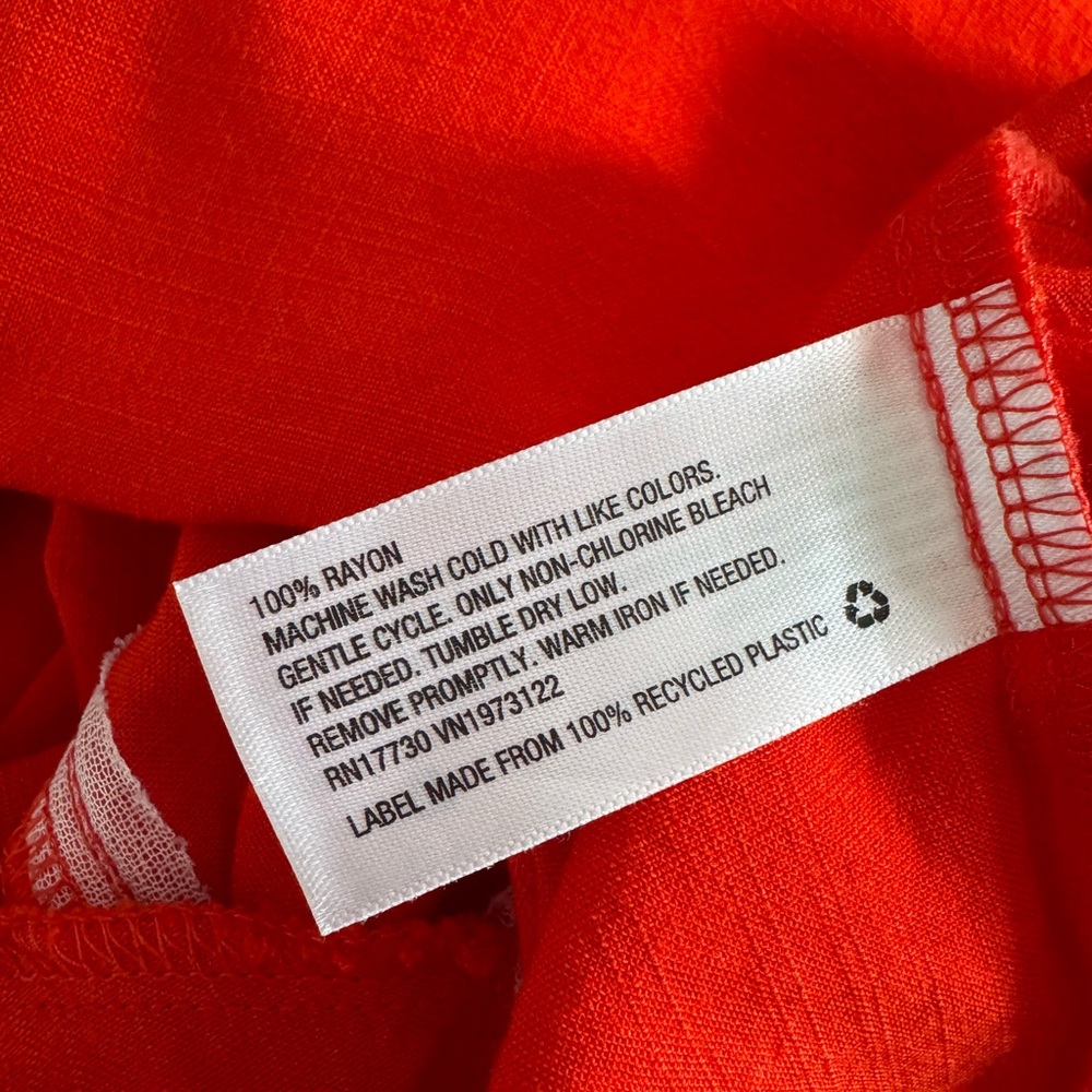 Ava & Viv Orange Maxi Dress Size 1X - Picture 6 of 8